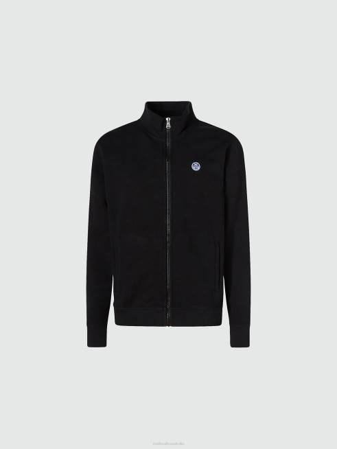 Black Clothing B6XV829 ZIP SWEATSHIRT Men North Sails