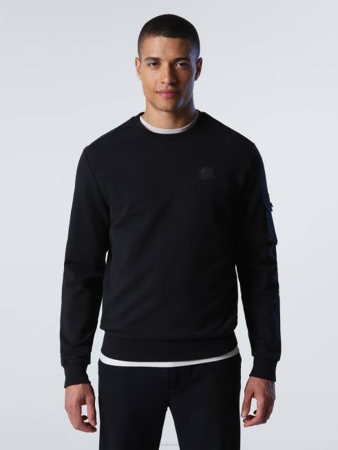 Black Clothing B6XV915 SWEATSHIRT WITH POCKET Men North Sails