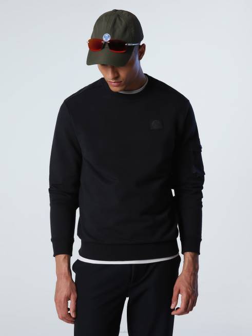 Black Clothing B6XV915 SWEATSHIRT WITH POCKET Men North Sails