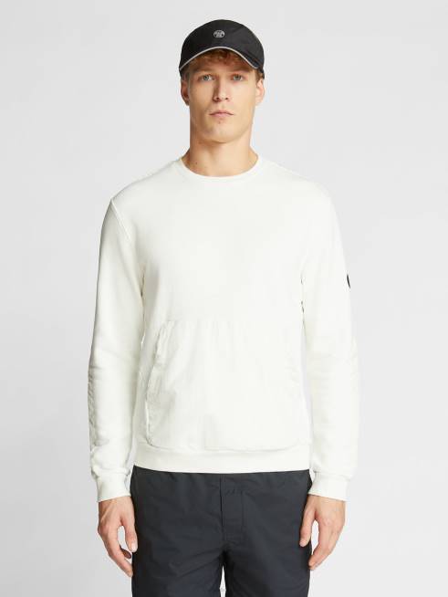 Blanc Clothing B6XV1188 SWEATSHIRT WITH POCKETS Men North Sails