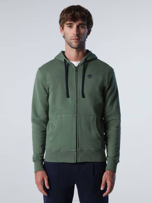 Bronze green Clothing B6XV822 ZIP SWEATSHIRT Men North Sails