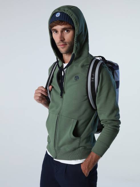 Bronze green Clothing B6XV822 ZIP SWEATSHIRT Men North Sails