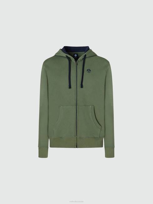 Bronze green Clothing B6XV822 ZIP SWEATSHIRT Men North Sails