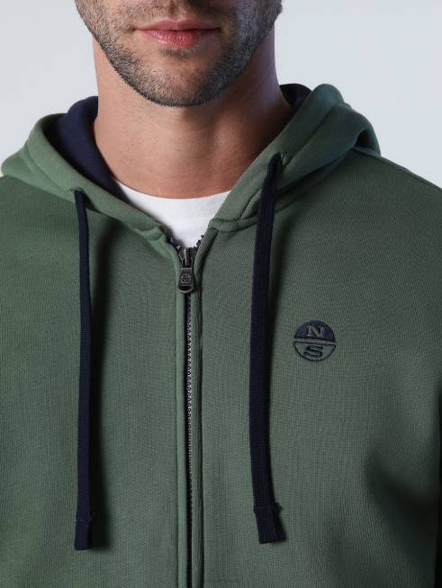 Bronze green Clothing B6XV822 ZIP SWEATSHIRT Men North Sails