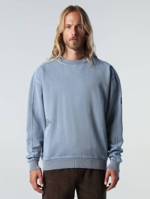 China blue Clothing B6XV918 SWEATSHIRT WITH MINERAL DYE Men North Sails
