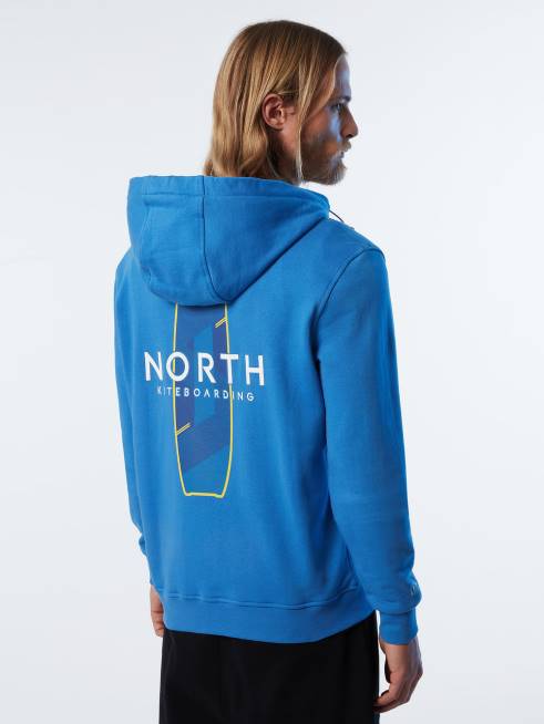 Digital Blue Clothing B6XV262 HOODIE FULL ZIP SWEATSHIRT KITE Men North Sails