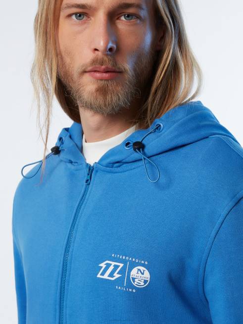 Digital Blue Clothing B6XV262 HOODIE FULL ZIP SWEATSHIRT KITE Men North Sails