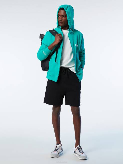 Green Clothing B6XV261 HOODIE FULL ZIP SWEATSHIRT KITE Men North Sails