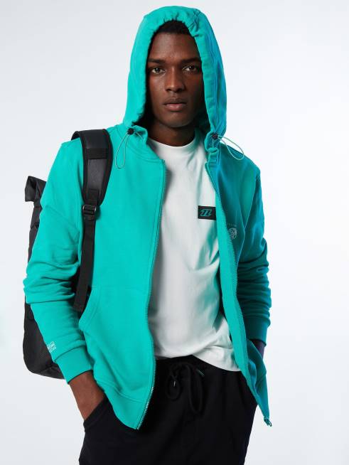Green Clothing B6XV261 HOODIE FULL ZIP SWEATSHIRT KITE Men North Sails