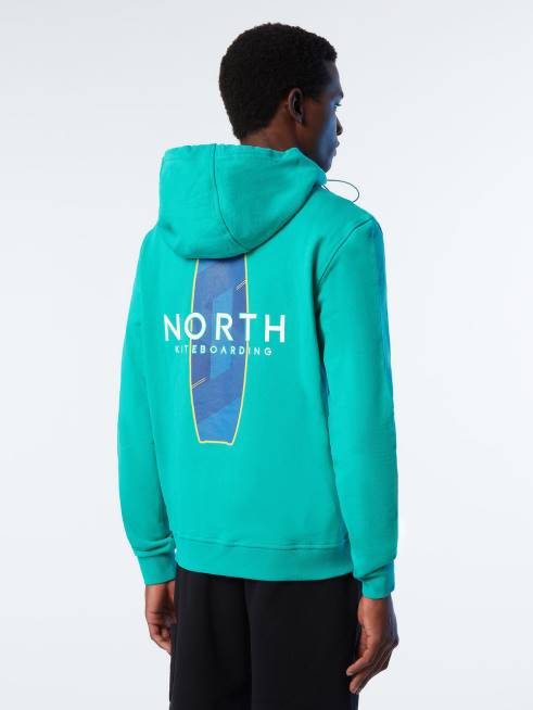 Green Clothing B6XV261 HOODIE FULL ZIP SWEATSHIRT KITE Men North Sails