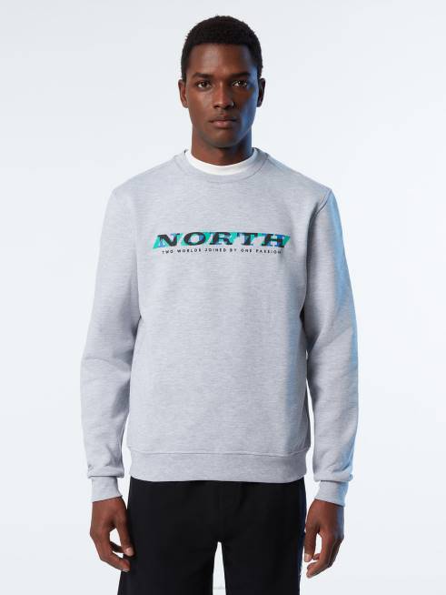 Grey melange Clothing B6XV258 CREWNECK SWEATSHIRT Men North Sails