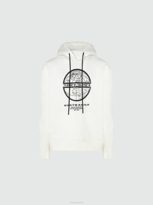 Marshmallow Clothing B6XV1013 PRINTED HOODIE Men North Sails