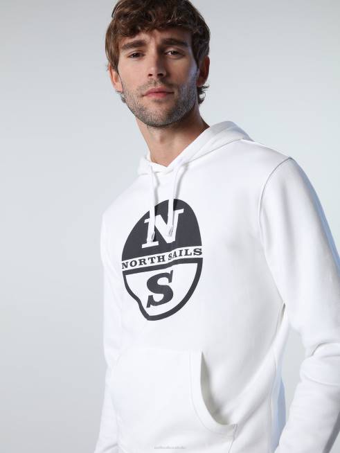 Marshmallow Clothing B6XV784 LOGO HOODIE Men North Sails