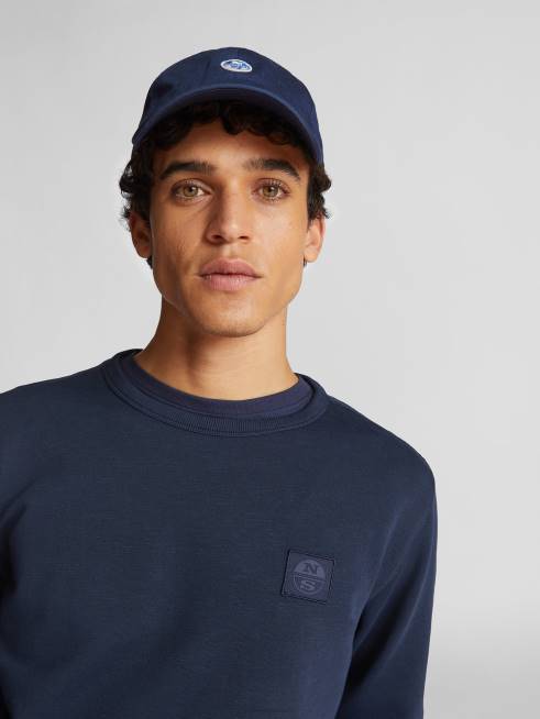 Navy blue Clothing B6XV1282 CREW-NECK SWEATSHIRT Men North Sails
