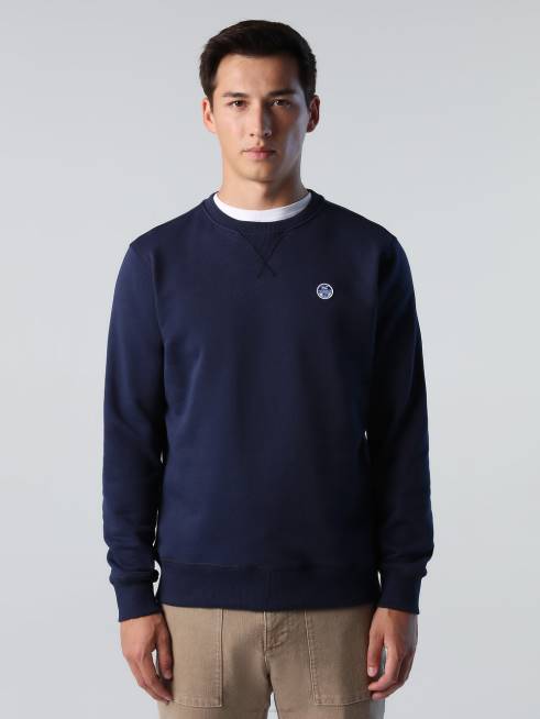 Navy blue Clothing B6XV737 SWEATSHIRT WITH CHEST LOGO Men North Sails