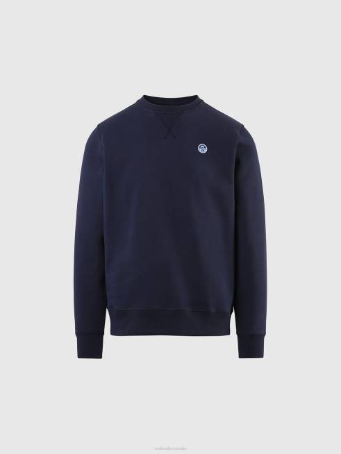 Navy blue Clothing B6XV737 SWEATSHIRT WITH CHEST LOGO Men North Sails