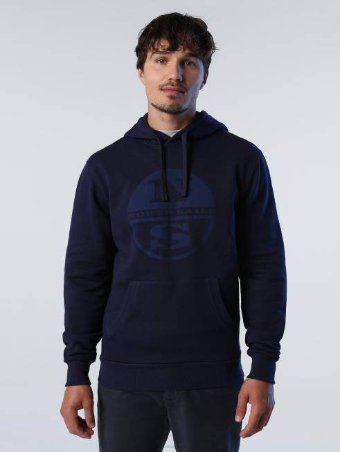 Navy blue Clothing B6XV787 LOGO HOODIE Men North Sails