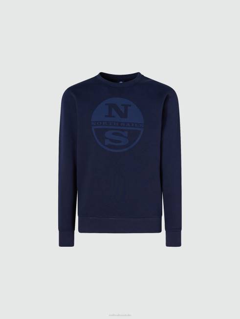 Navy blue Clothing B6XV950 SWEATSHIRT WITH MAXI LOGO Men North Sails