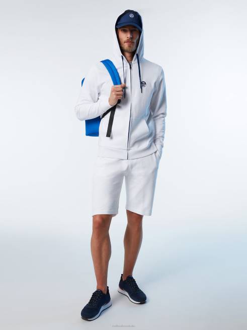 White Clothing B6XV280 FULL-ZIP HOODIE Men North Sails