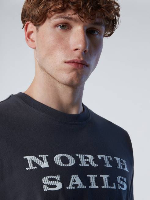 Asphalt Clothing B6XV146 T-SHIRT WITH CHEST PRINT Men North Sails