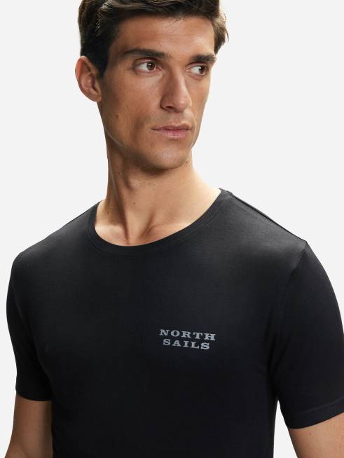 Black Clothing B6XV484 BAMBOO CREW-NECK T-SHIRT Men North Sails