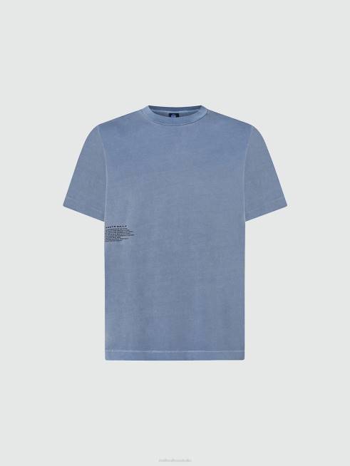 China blue Clothing B6XV920 T-SHIRT WITH MINERAL DYE Men North Sails