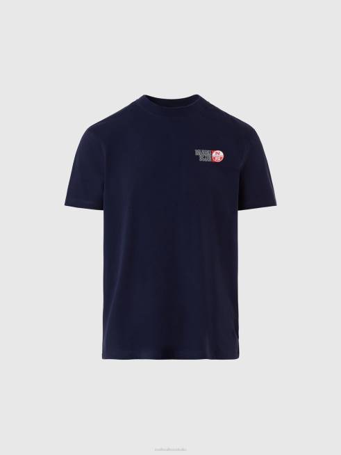 Navy blue Clothing B6XV165 T-SHIRT WITH CHEST PRINT Men North Sails