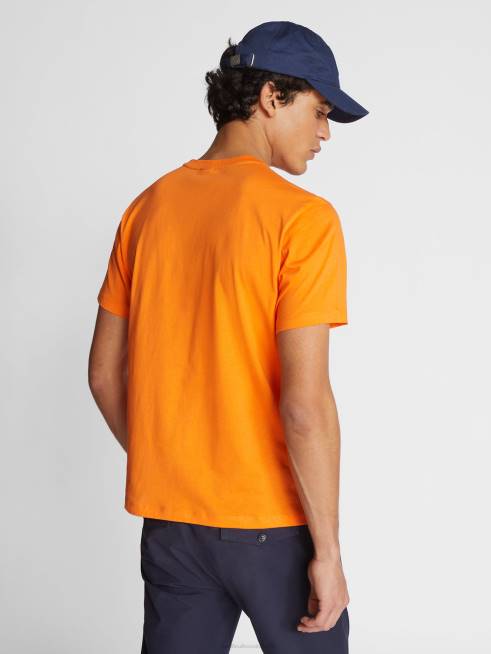 Vibrant orange Clothing B6XV1132 T-SHIRT WITH MAXI LOGO Men North Sails
