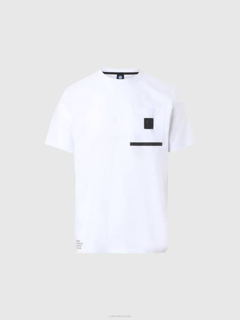 White Clothing B6XV190 T-SHIRT WITH CHEST POCKET Men North Sails