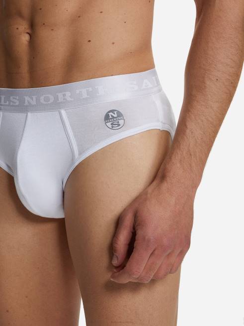 White Clothing B6XV505 BAMBOO BRIEFS Men North Sails