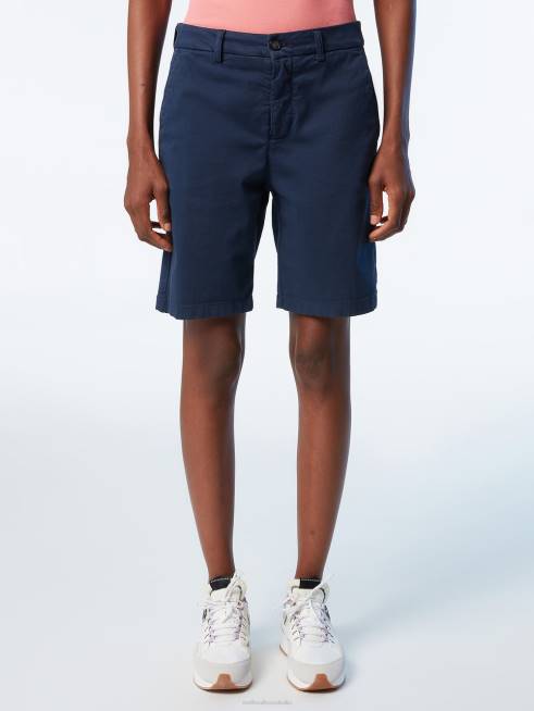 Navy blue Clothing B6XV622 ORGANIC COTTON CHINO SHORTS Women North Sails
