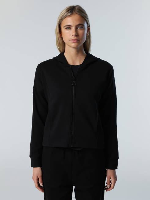 Black Clothing B6XV600 MODAL PEACHSKIN HOODIE Women North Sails
