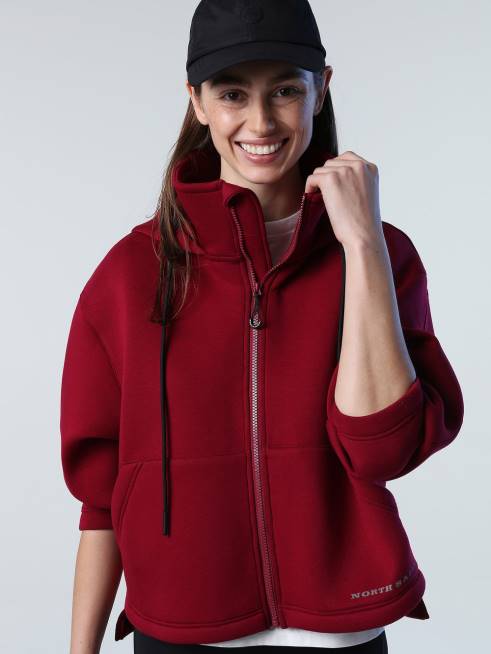 Deep cherry Clothing B6XV1372 ZIP-UP SCUBA SWEATSHIRT Women North Sails