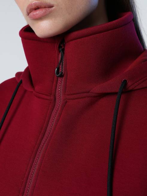 Deep cherry Clothing B6XV1372 ZIP-UP SCUBA SWEATSHIRT Women North Sails