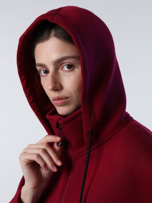 Deep cherry Clothing B6XV1372 ZIP-UP SCUBA SWEATSHIRT Women North Sails
