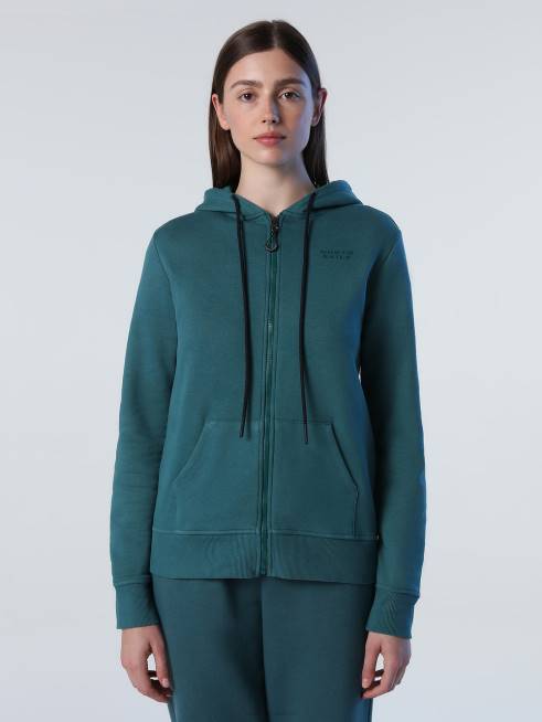 Mediterranea Clothing B6XV1430 ZIP-UP SWEATSHIRT Women North Sails