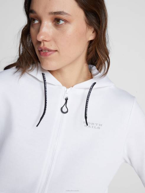 White Clothing B6XV1529 ORGANIC FLEECE SWEATSHIRT Women North Sails