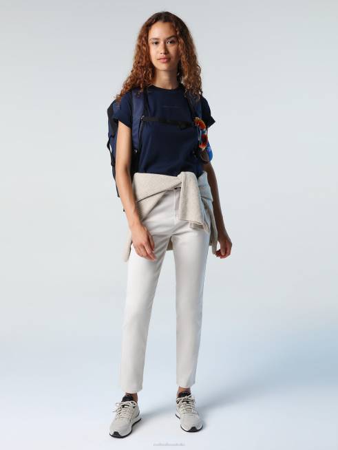 Navy blue Clothing B6XV1401 T-SHIRT WITH PRINTED LETTERING Women North Sails