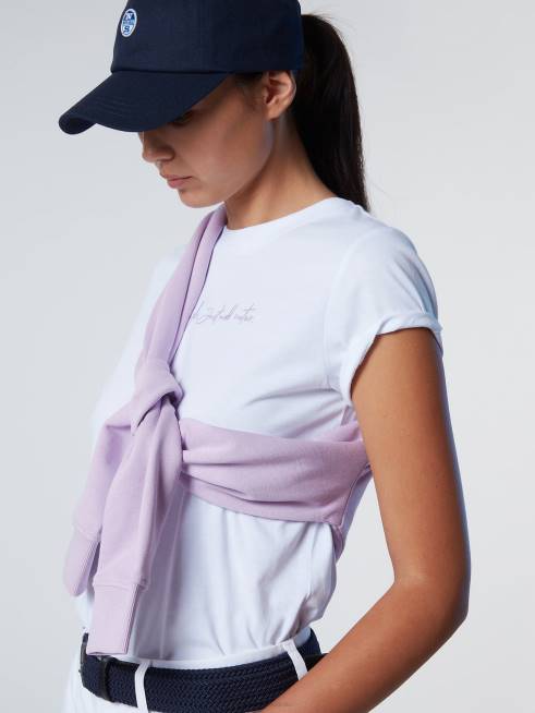 White Clothing B6XV557 T-SHIRT WITH EMBROIDERY Women North Sails