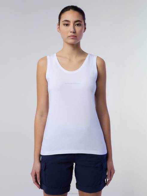 White Clothing B6XV561 BAMBOO TANK TOP Women North Sails